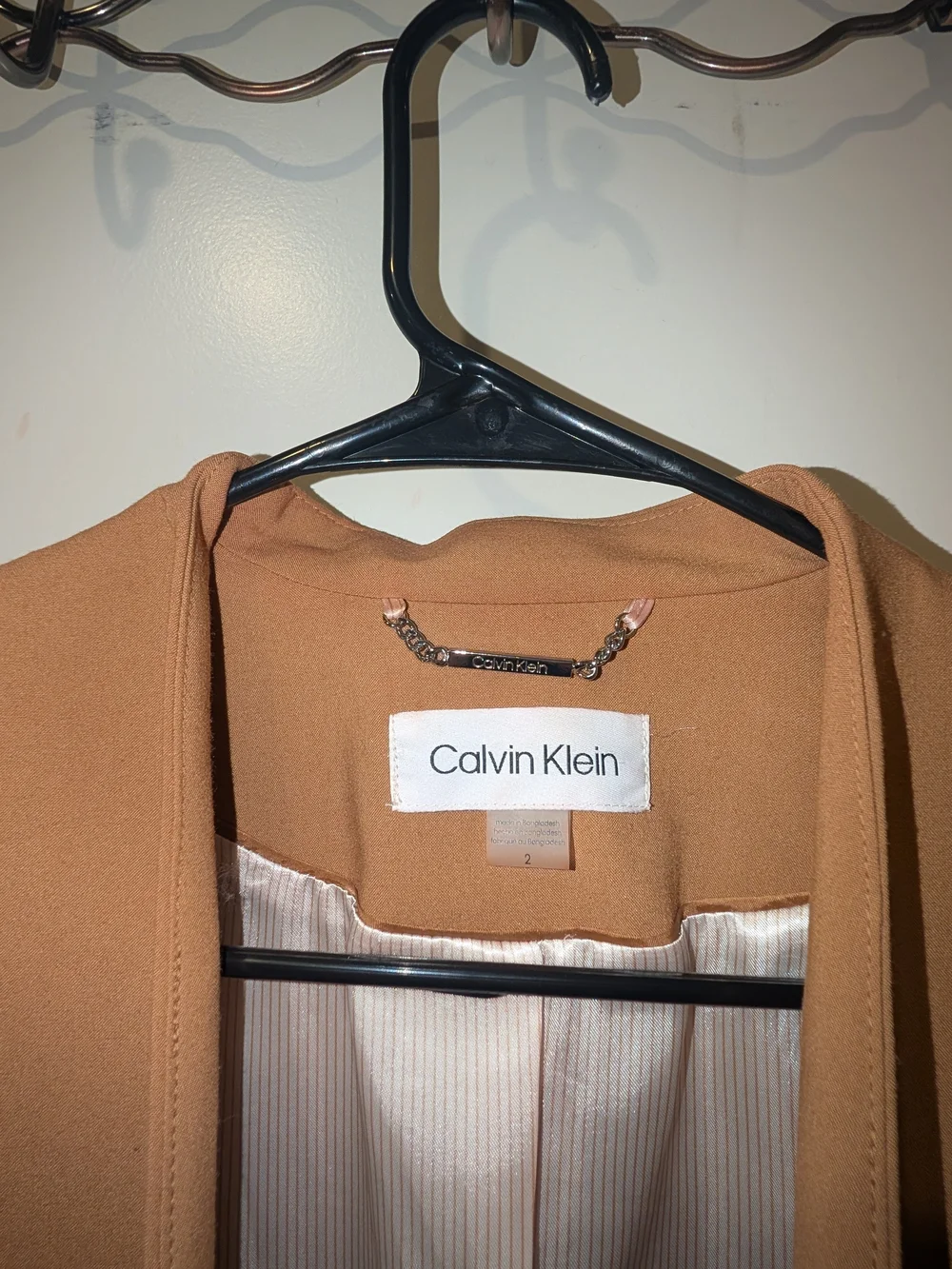 Women's Casual Beige Business Professional Blazer Coat Jacket - Picture 2 of 3